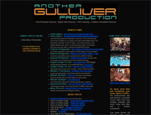 Tablet Screenshot of anothergulliverproduction.com